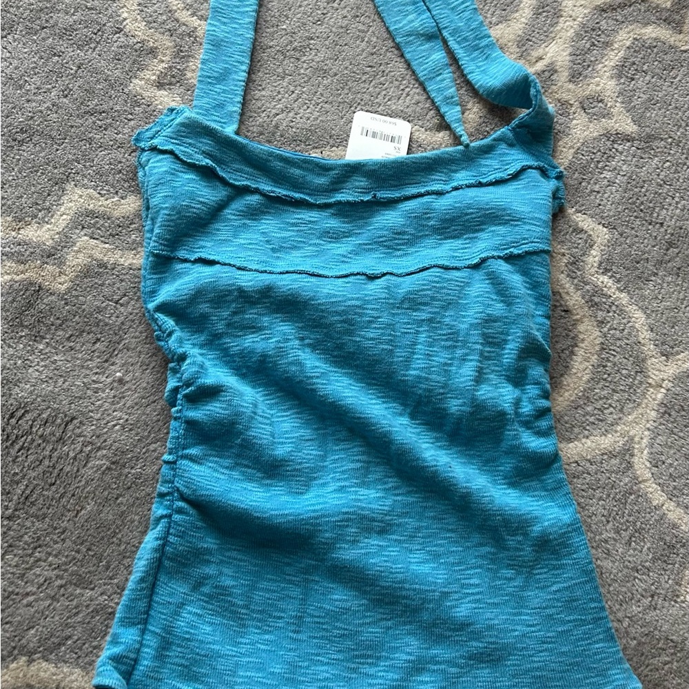 Free People Teal Camisole Top